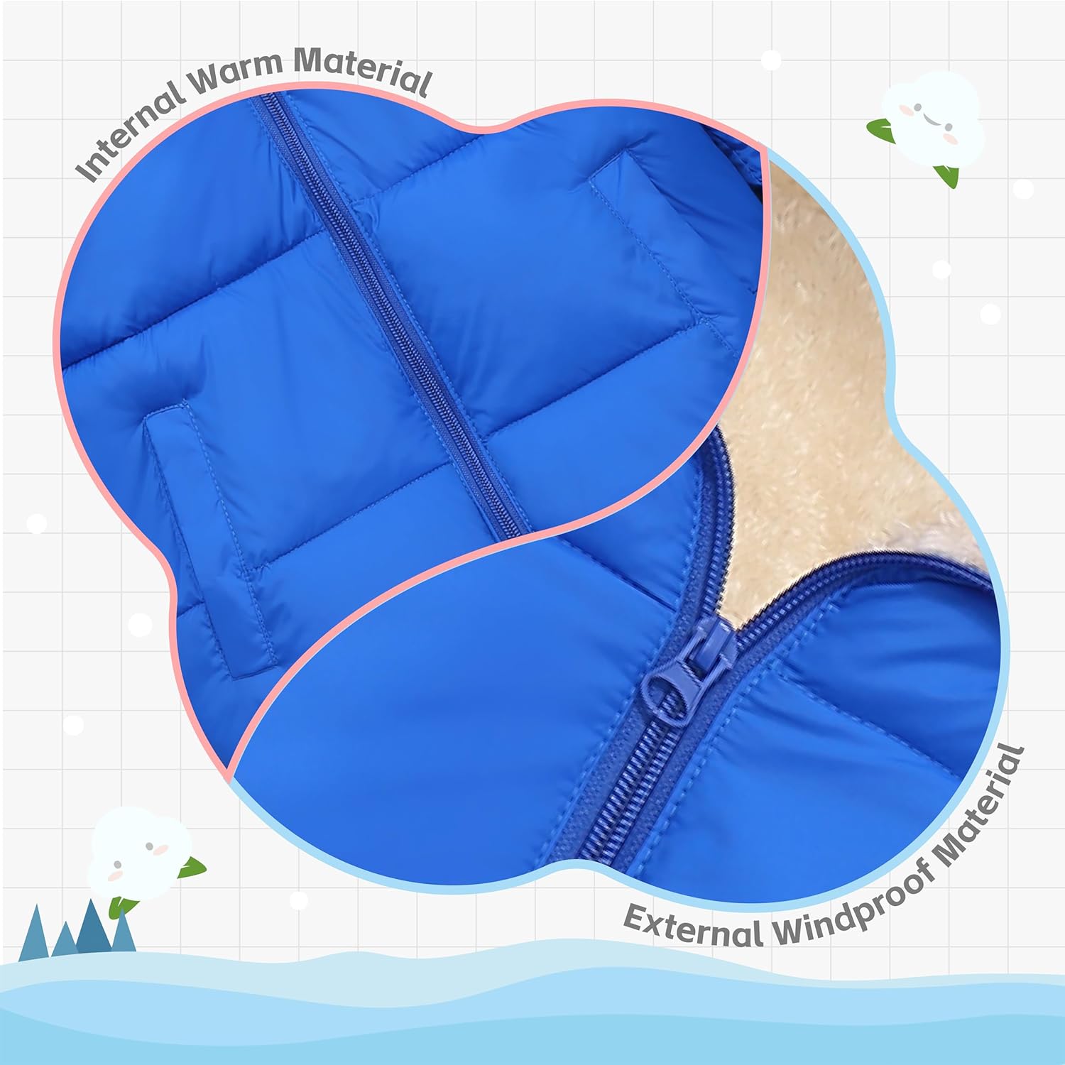 Baby Boys Girls Winter Coats for Toddler Kids Infants Baby Light Puffer Warm Thick Hooded Down Jacket for 2-7 Years - Image 5