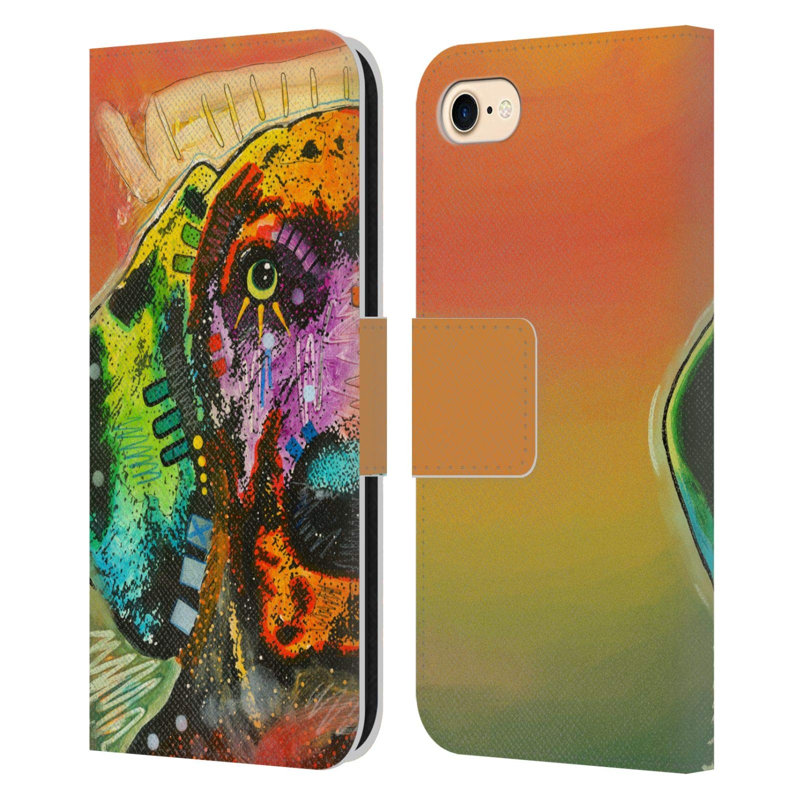 Head Case Designs Officially Licensed Dean Russo Lab Dogs Leather Book Wallet Case Cover Compatible With Apple iPhone 7/8 / SE 2020 & 2022