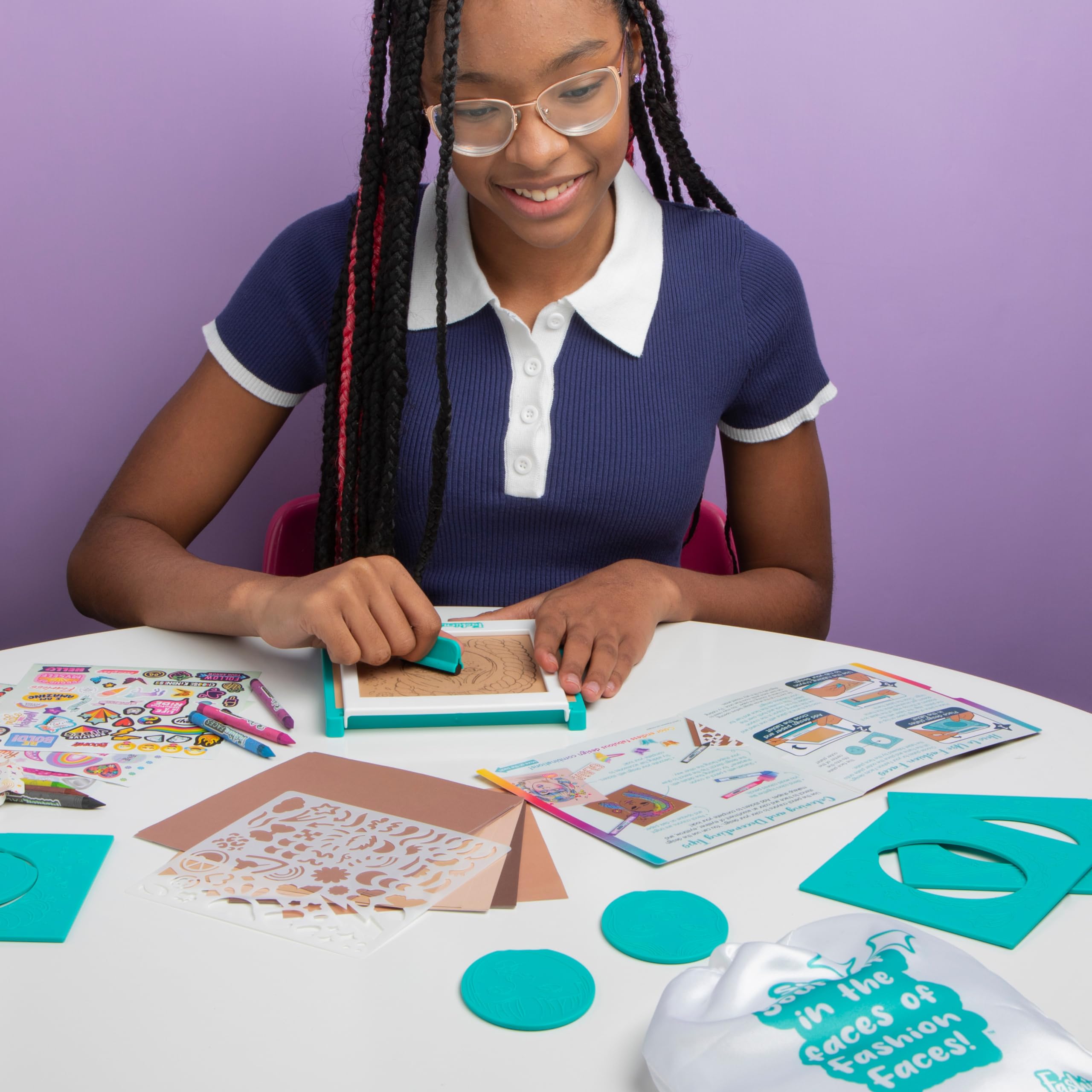 Amazon.com: PlayMonster Fashion Faces Arts & Crafts for Ages 6 to
