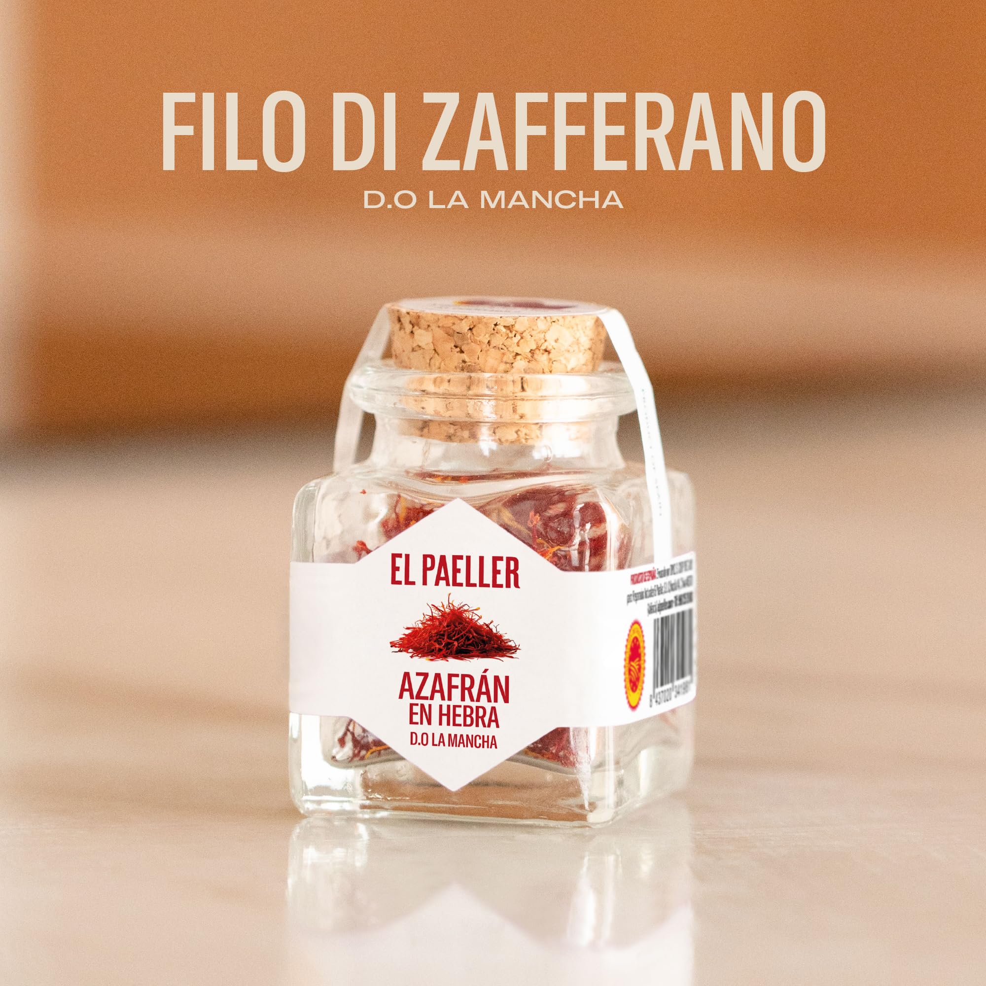 EL PAELLER - Zafferano in Pistilli D.O. La Mancha - 100% Naturale e Puro – Aroma e Gusto Intensi – Spezia per Paella e Cucina Mediterranea - Origine Spagna