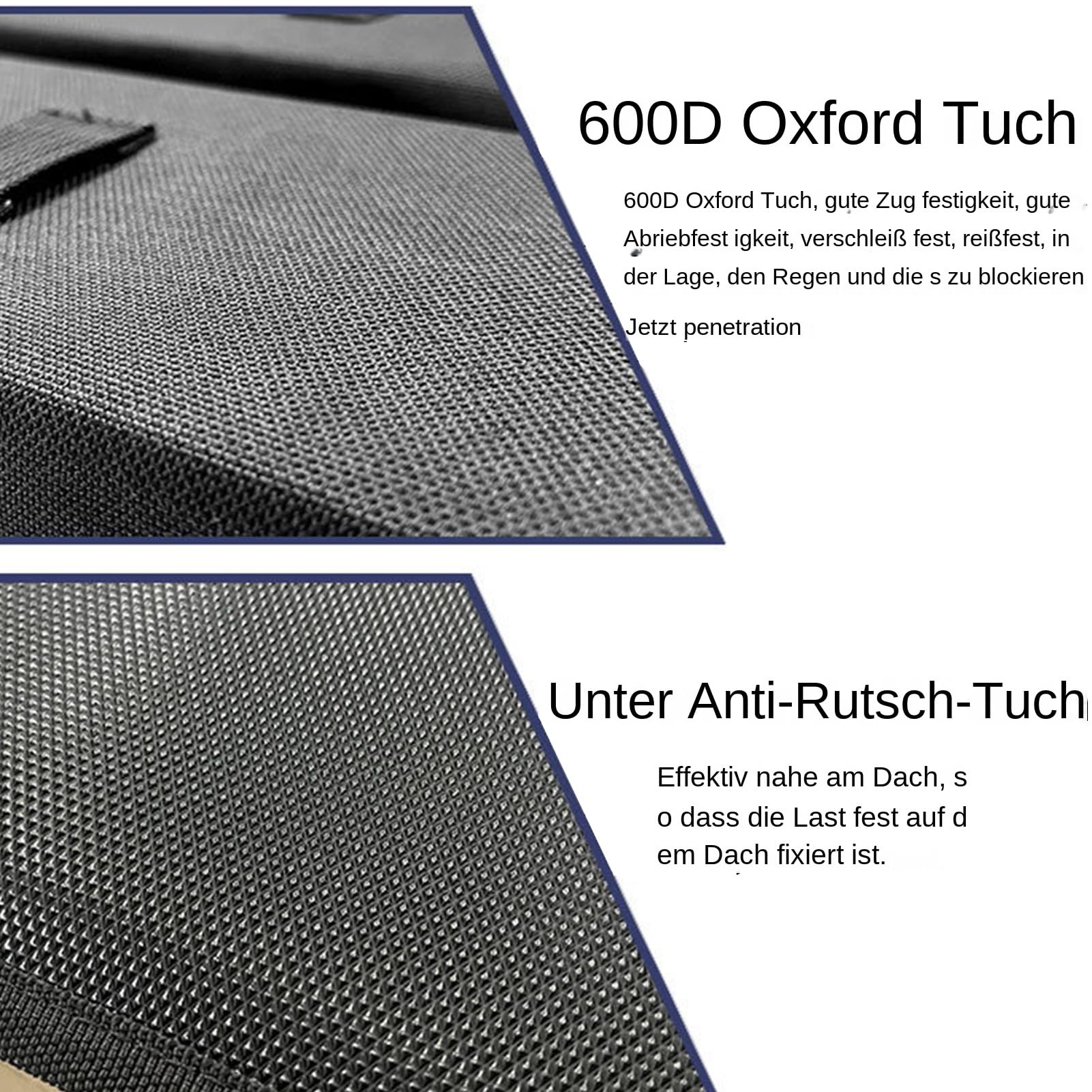 Portapacchi per auto, antiscivolo, in schiuma EVA e tessuto Oxford | multifunzionale, impermeabile, pieghevole, con borsa per il trasporto dei bagagli