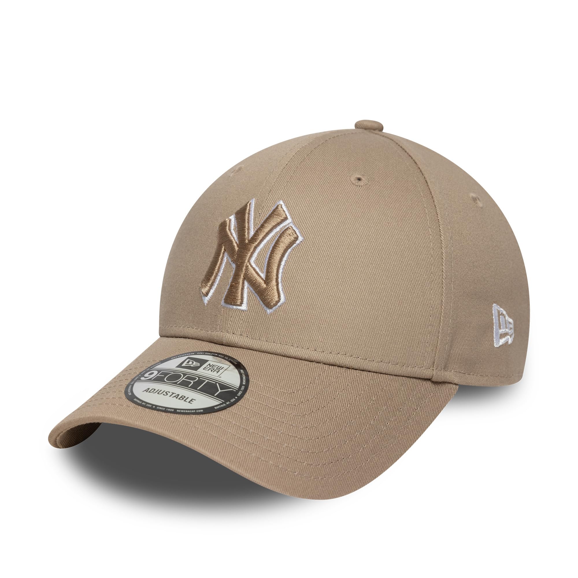 New Era Unisex Pastel Brown Adult's Outline Mlb New York Yankees Baseball Cap Hat