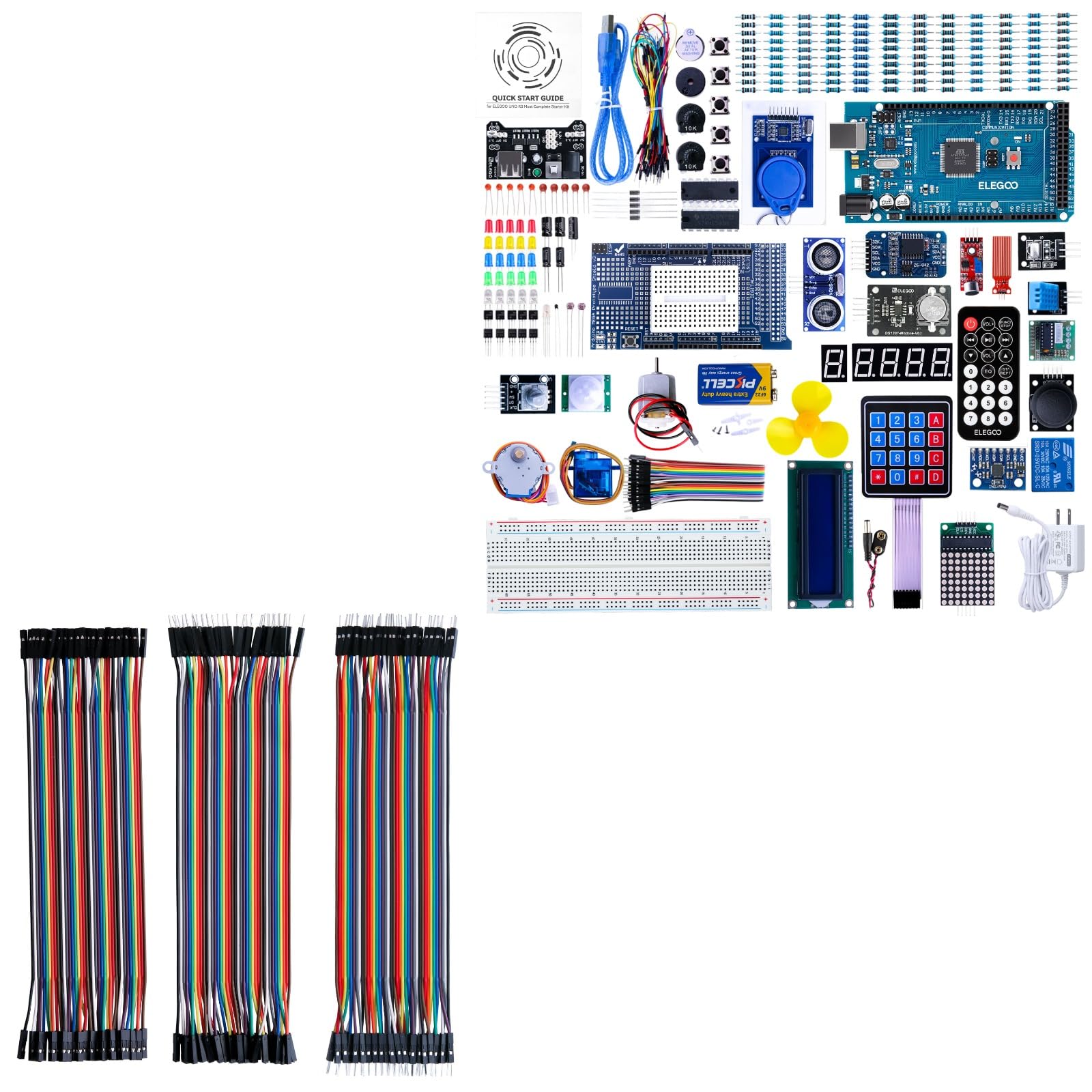 ELEGOO MEGA 2560 Kit Completo con Kit 120 Cavi Jumper Dupont per Arduino