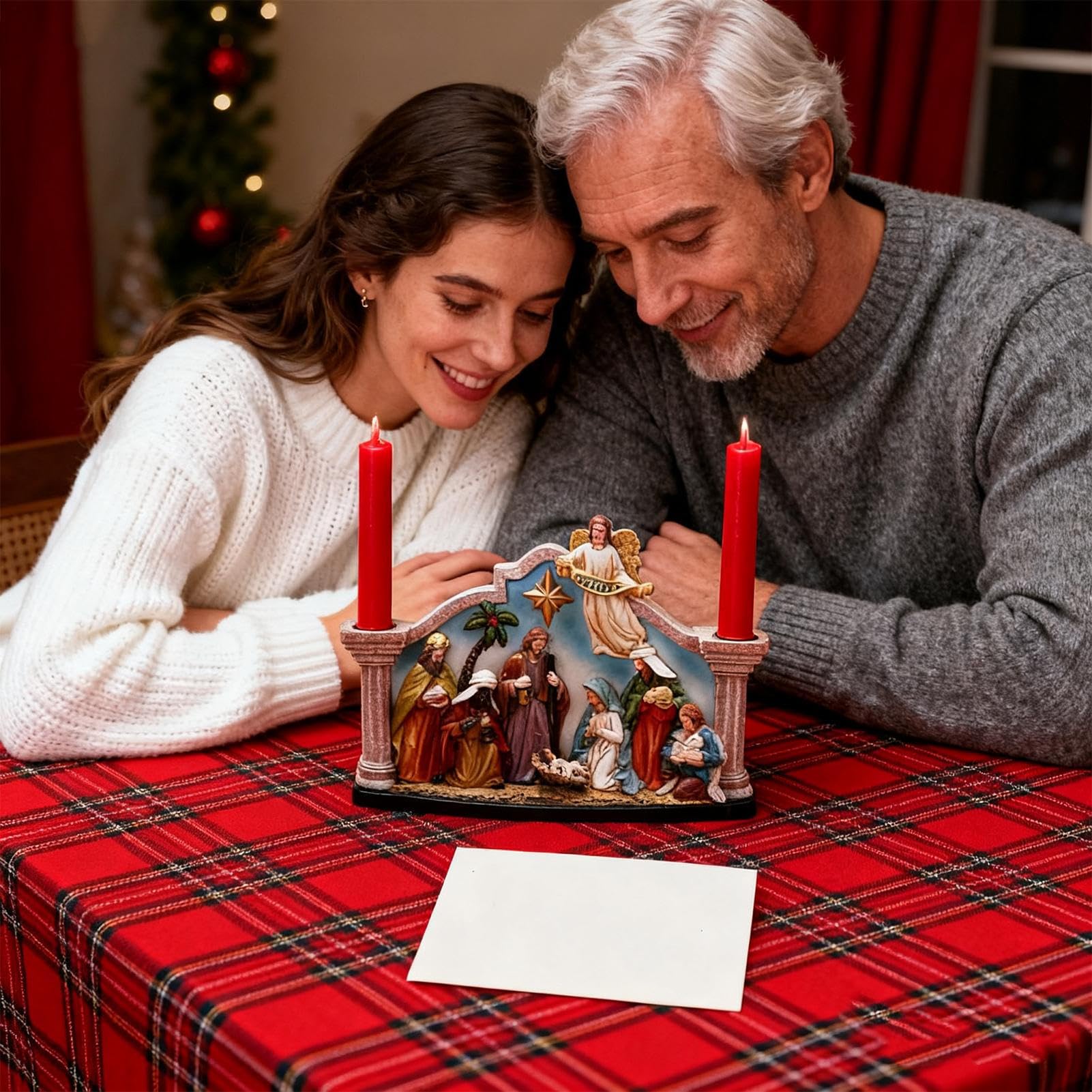Candelero Del Nacimiento Decoraciones Navideñas Para Velas