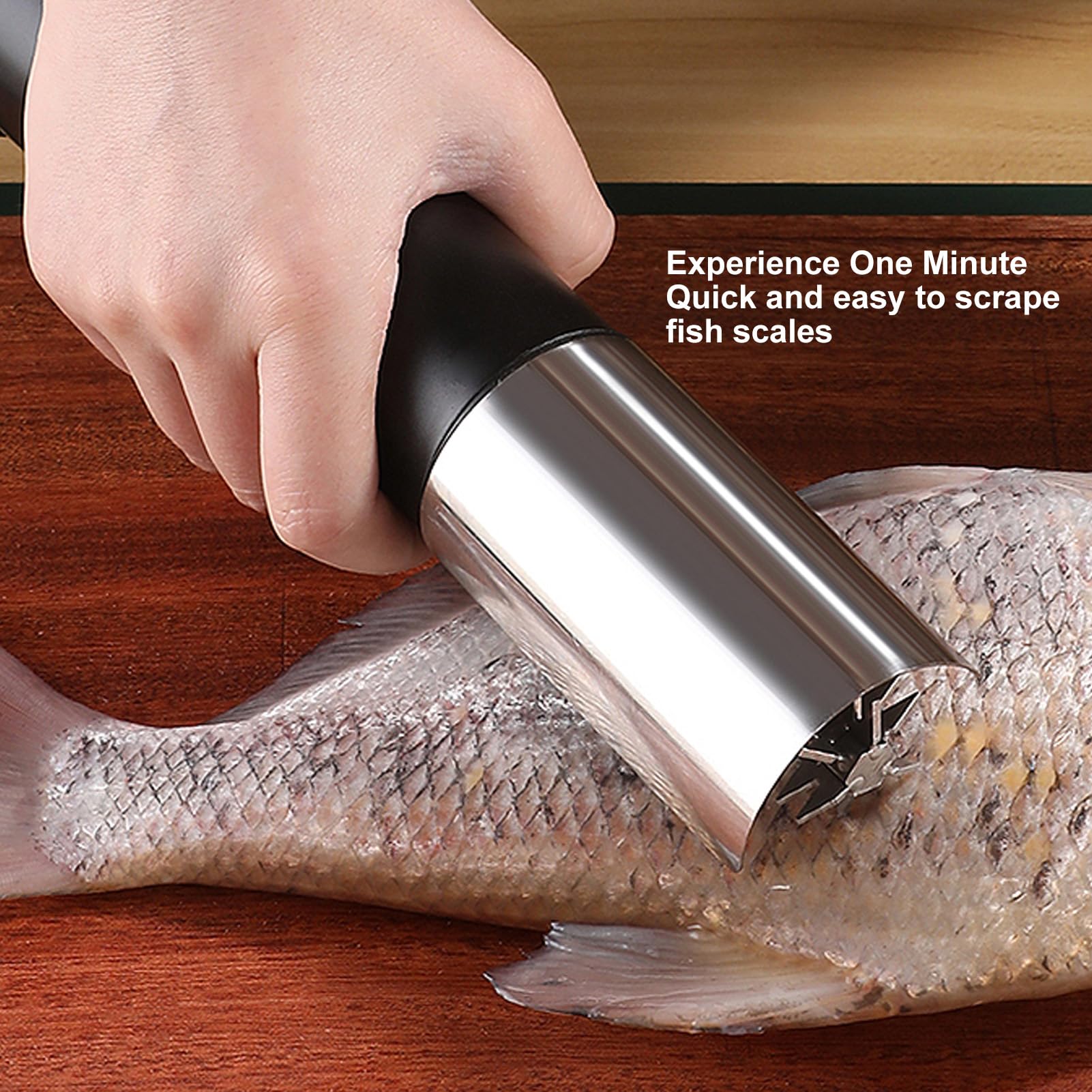 Potentes Escaladores de Pescado Eléctricos, Removedor y Raspador Automático de Escamas de Pescado para el Hogar con Función Múltiple para Limpiar Mariscos y Eliminar Escamas