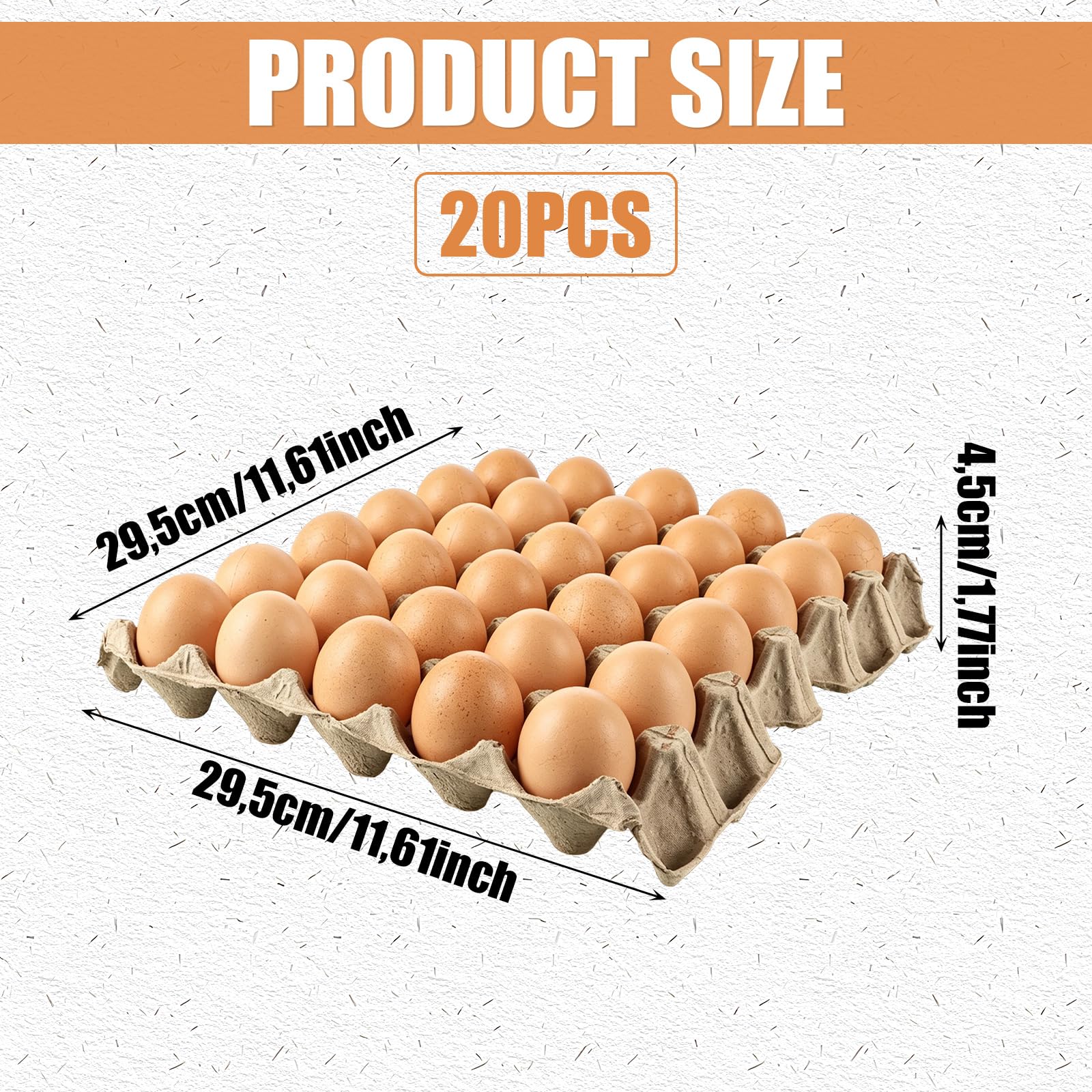 APACALI 20 scatole per uova, 30 griglie, scatole per uova di gallina, 30 tazze, in cartone per uova di gallina, uova di Pasqua per fai da te