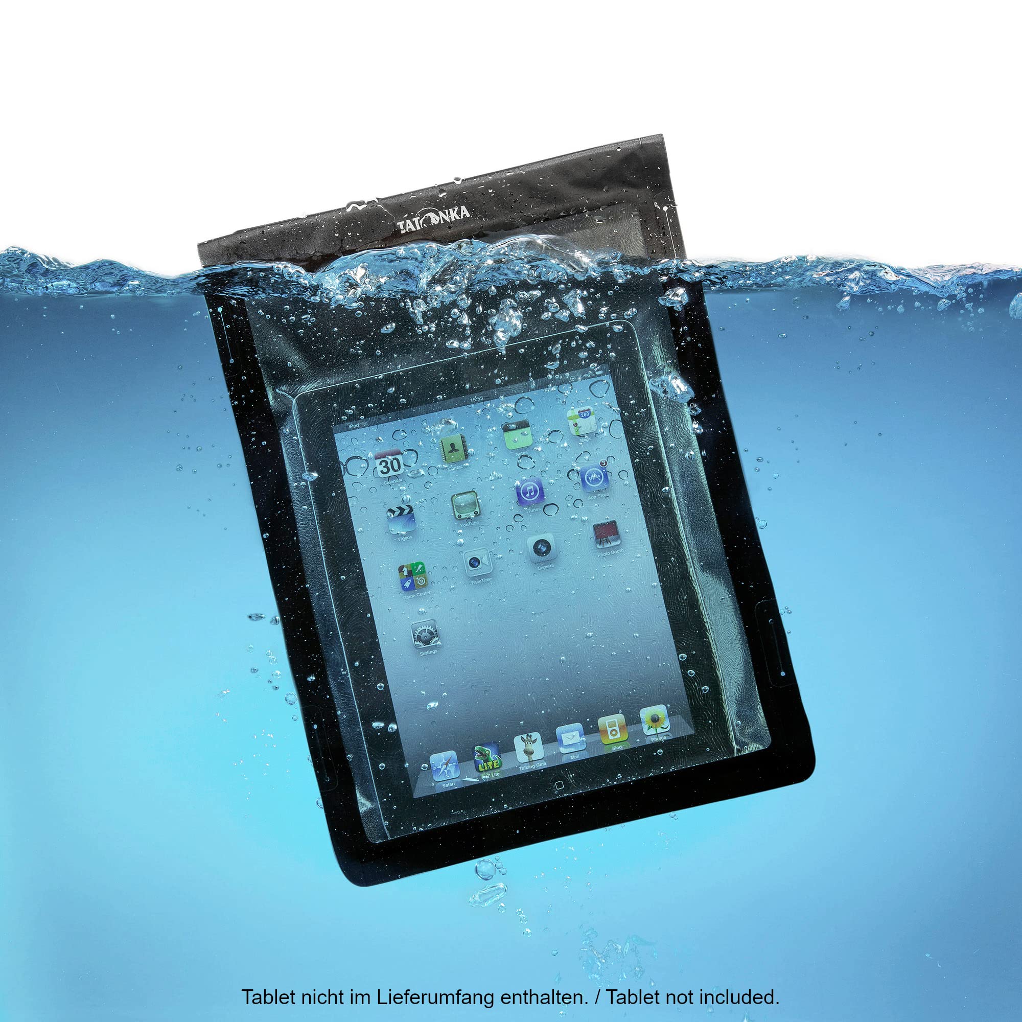 Tatonka WP Dry Bag A4 - wodoszczelne etui na tablet z okienkiem do obsługi ekranów dotykowych - wodoodporne zgodnie ze standardem IPX7-37,5 x 27,5 cm (czarne)
