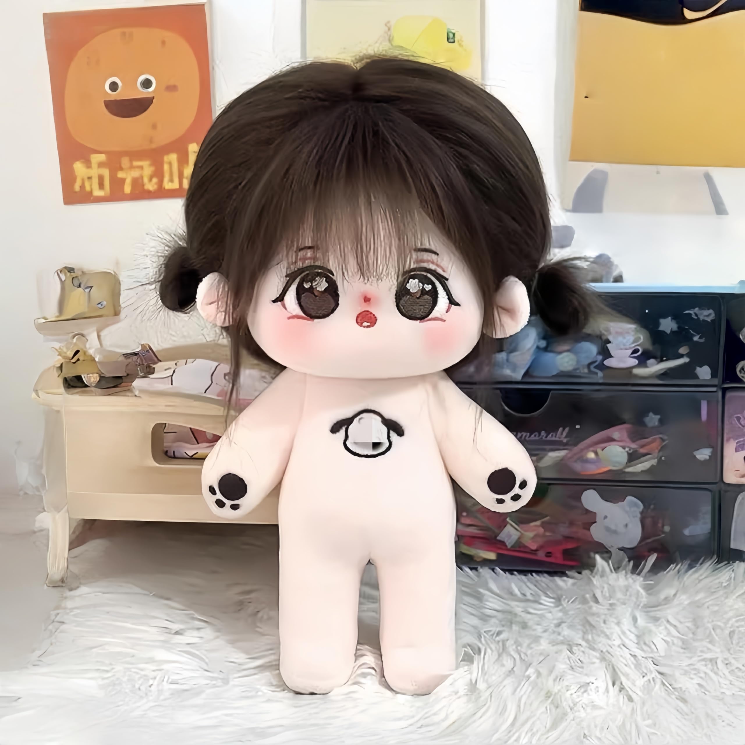 YHYQiFei 20cm plush doll with Skeleton,Cute Anime Cotton dolls,8 inch,Soft Stuffed Dress Up Doll,Collection Gift (K) โ image 1