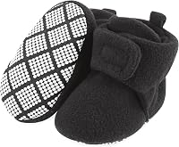 Bibimom Fleece Baby Booties - Unisex Non-Slip Cozy Warm Shoes for First Walkers Newborn to 18 Months Winter Autumn