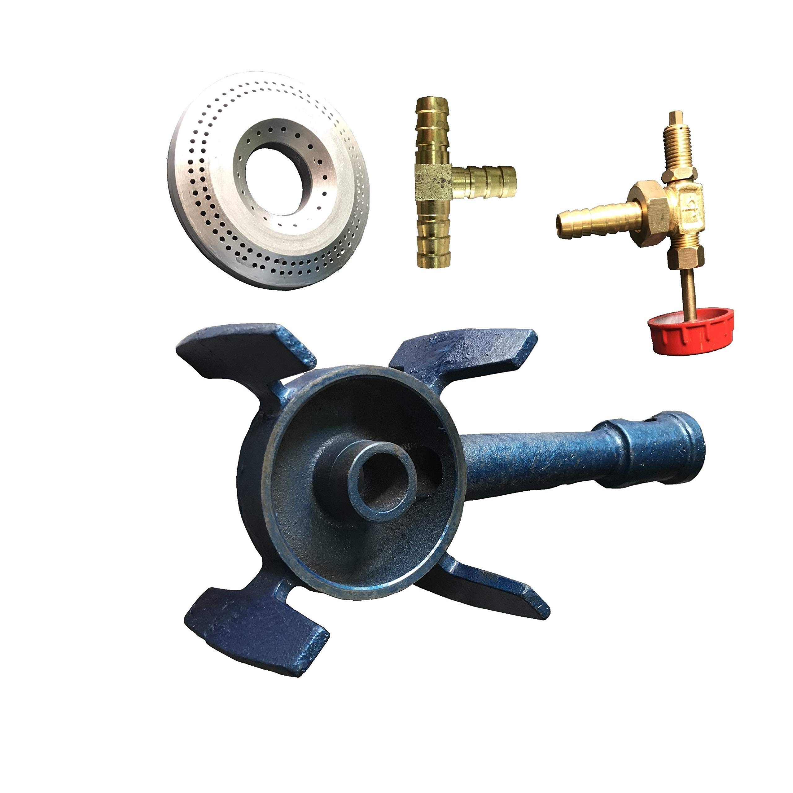 Indian Iron (Home Purpose) Gas Stove with 1 Burner & Fitting Kit Manual Gas Stove (Burner Diameter 3.75 Inches)-image-20
