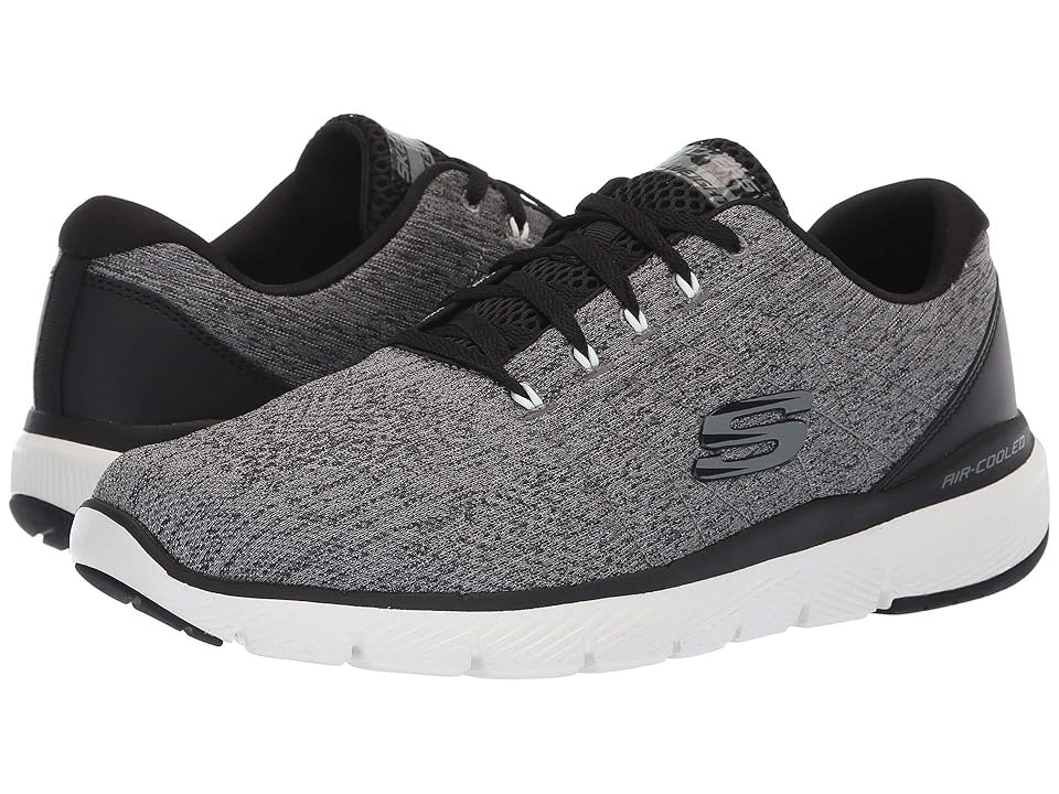 

SKECHERS Flex Advantage 3.0 (Charcoal/Black) Men's Lace up casual Shoes