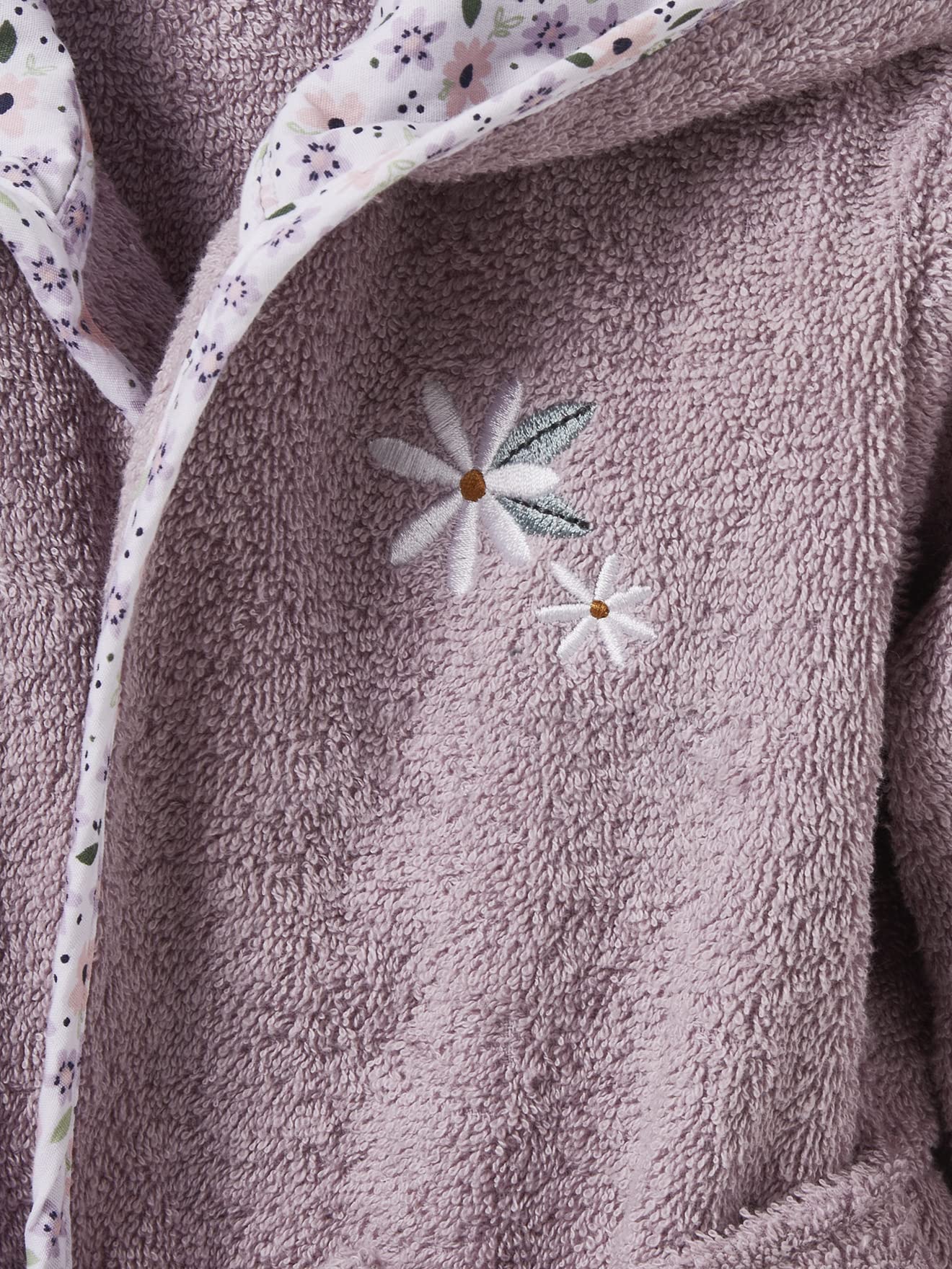 VERTBAUDET Peignoir de bain bébé FLEURETTES