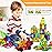 MAGBLOCK Magnetic Tiles Kids Toys, 120PCS 3D Magnetic Building Blocks Set Construction Toys Educational STEM Magnet Tiles for Kids Stacking Blocks Learning Gifts for Toddlers Boys Girls