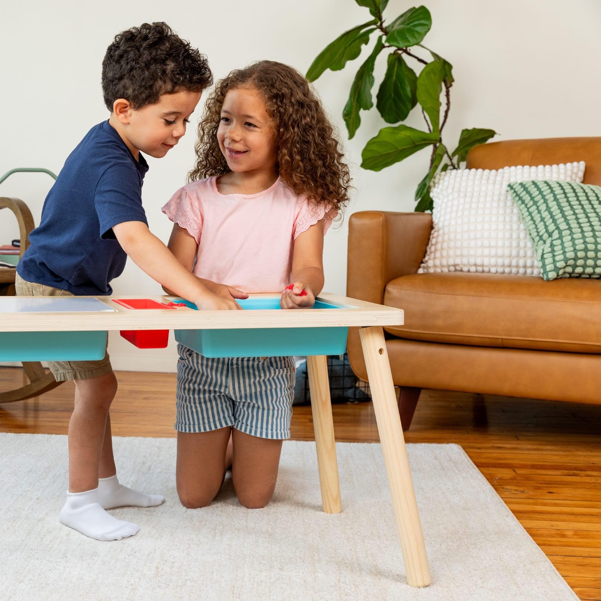 Chuckle & Roar - Play and Create Sensory Table - Indoor Mess Free Fun - Sensory and Tactile Engagement - Great for Preschoolers - Ages 3 and Up
