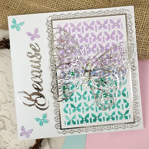 Miniatura 5 de Troqueles de borde estampado para hacer tarjetas, troqueles de corte de metal para álbumes de recortes, suministros de fabricación de tarjetas