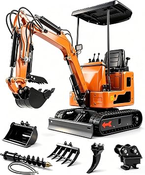 DS-15PRO 1.2 Ton Crawler Mini Excavator with 13.5 HP B&S Engine,
