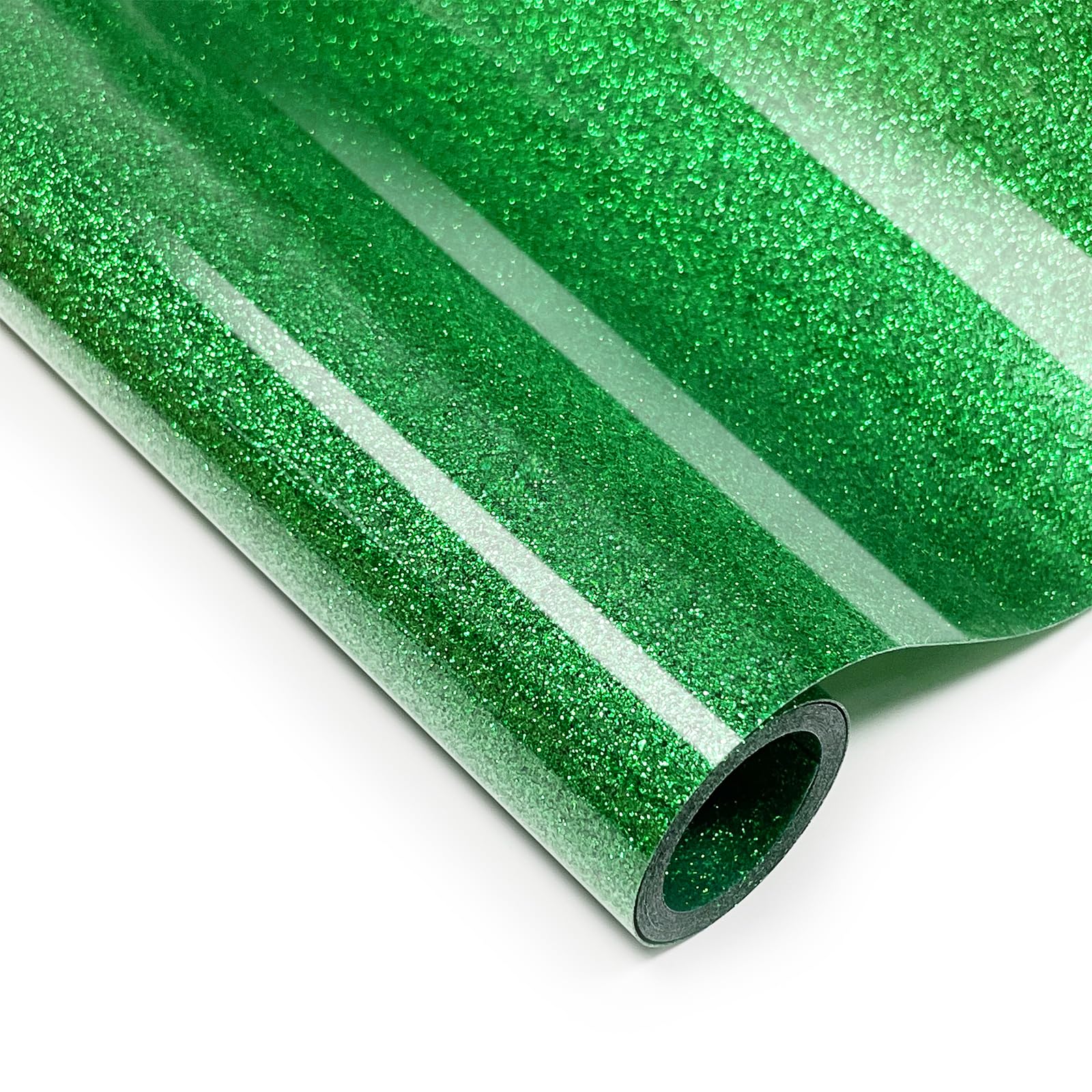 Glitter Iron On 12in X 5ft (Green), HTV Heat Transfer Vinyl