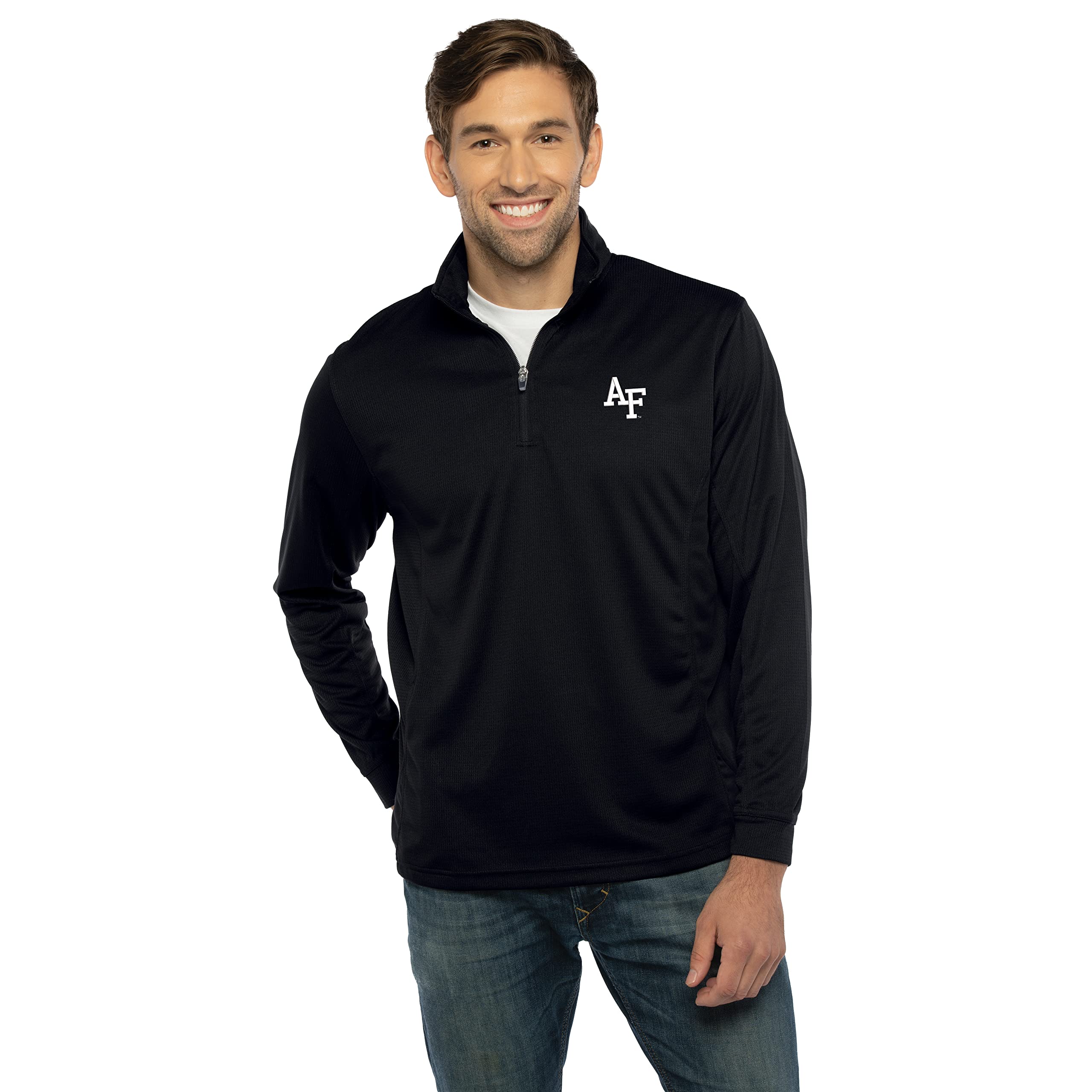 Men's Delaware Fightin' Blue Hens Quarter Zip Pullover – Performance Micro Mesh & Comfort Fit