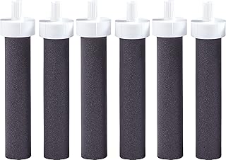 Brita Water Bottle Replacement Water Bottle Filters, Black, 6 Count