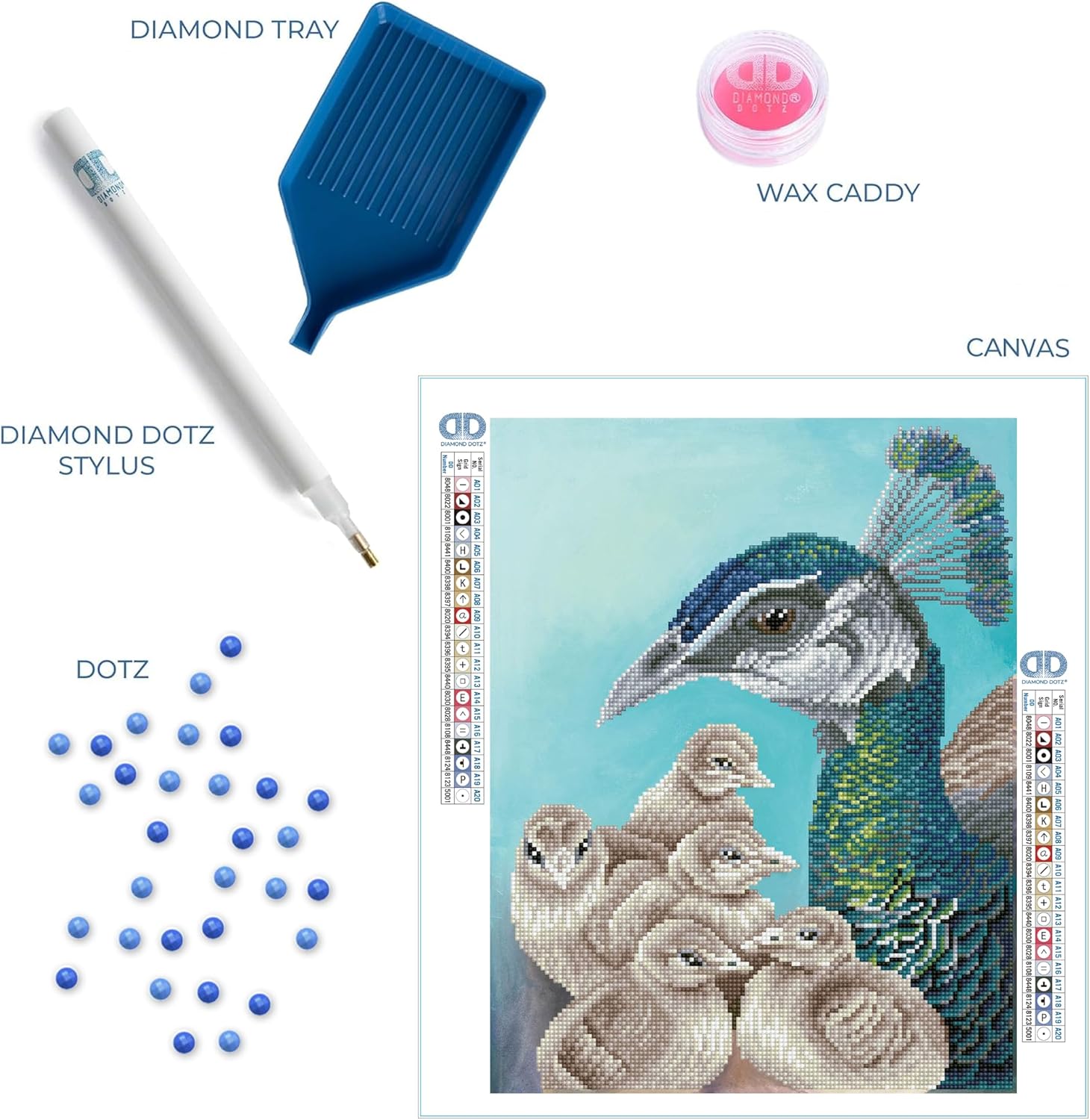 DIAMOND DOTZ Mother on Guard Diamond Painting Kits for Adults - Diamond Art Kits a Relaxing Creative Craft Kit with Dotz Gems 13.8x17.7