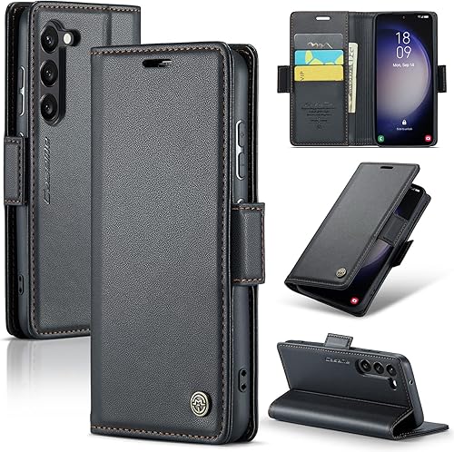 SINIANL Funda tipo cartera para Samsung Galaxy S23 Plus con bloqueo RFID, para Samsung S23 Plus para mujeres y hombres, con tarjetero y cierre