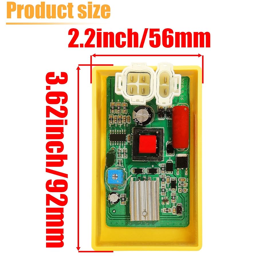 専用 キャンドル6点 Amazon | QAZAKY 6ピン調整可能なDC CDI点火コイルスパーク