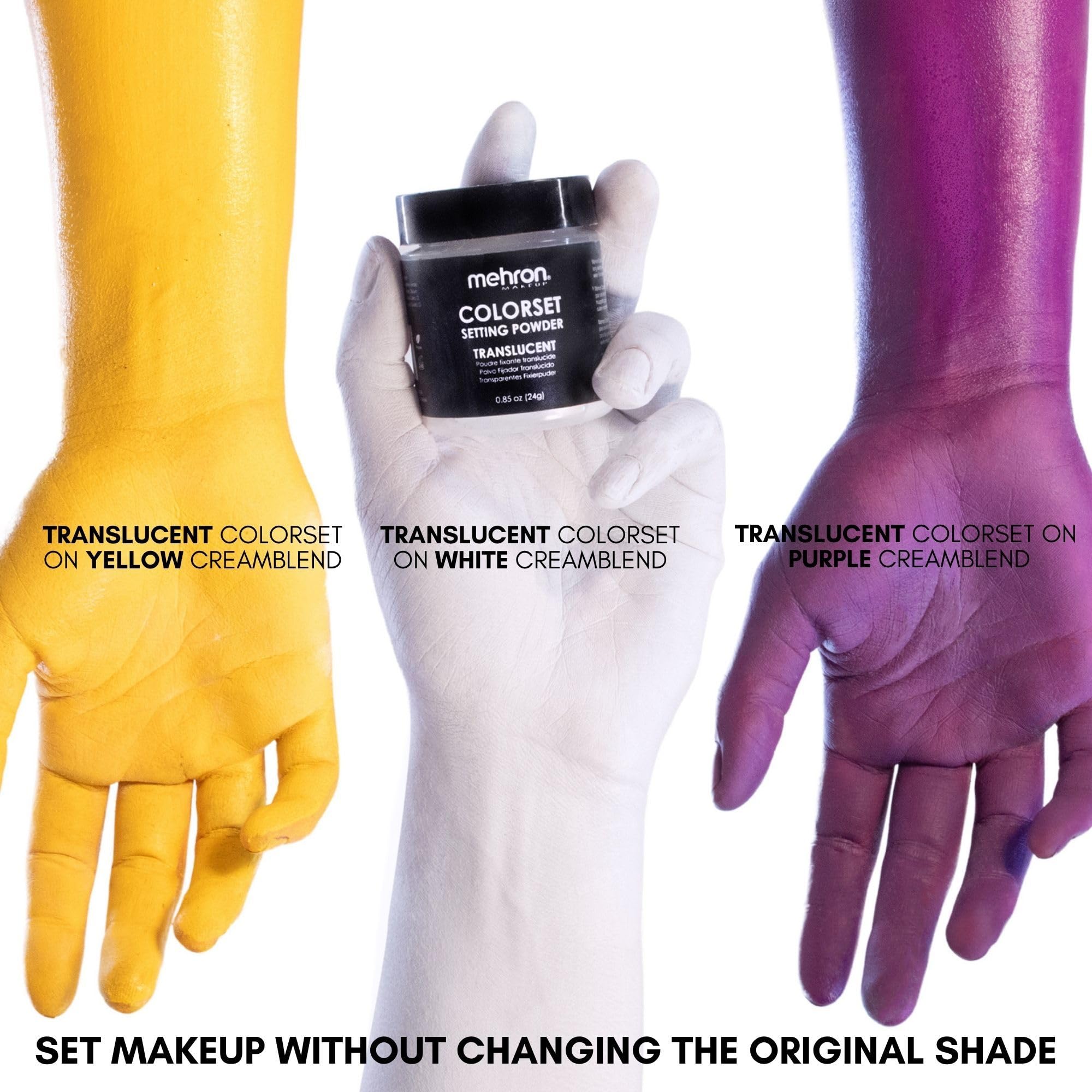Mehron Translucent Setting Powder - Long-Wear Makeup -6