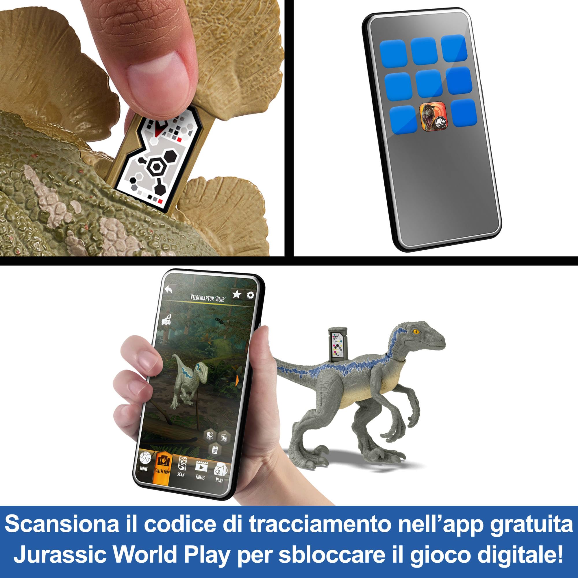 Mattel Jurassic World - Allosauro Furia Selvaggia, dinosauro con aculei da combattimento, azione d'attacco con il collo e morso attivabili con il pulsante, giocattolo per bambini, 4+ anni, HRX51