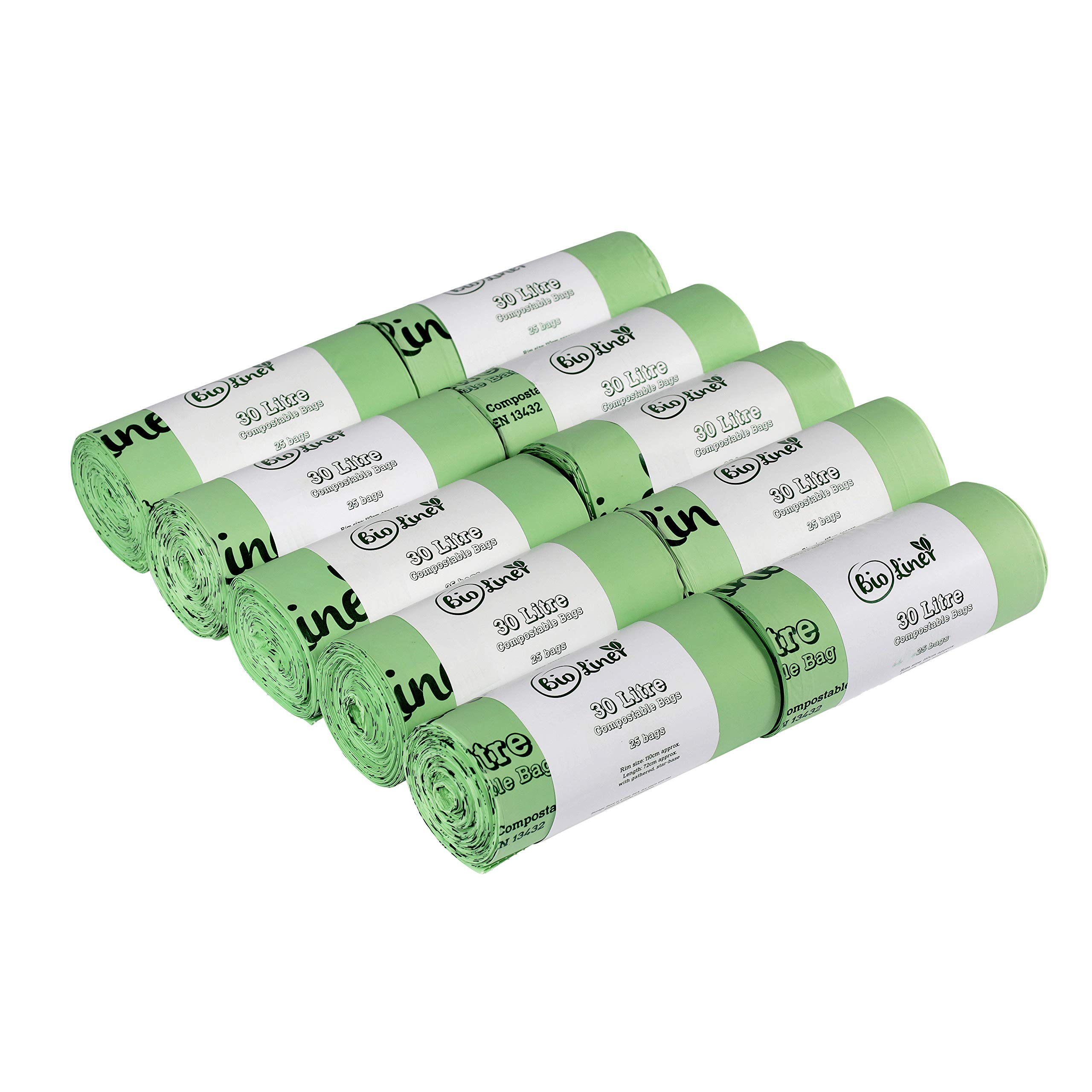 30L Bioliner Compostable Kerbside Caddy Liners (Large Roll)10 Rolls from B&Q
