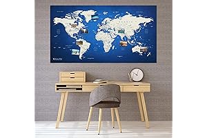 World Push Pin Map XXL: Adorn Your Wall with Exploration