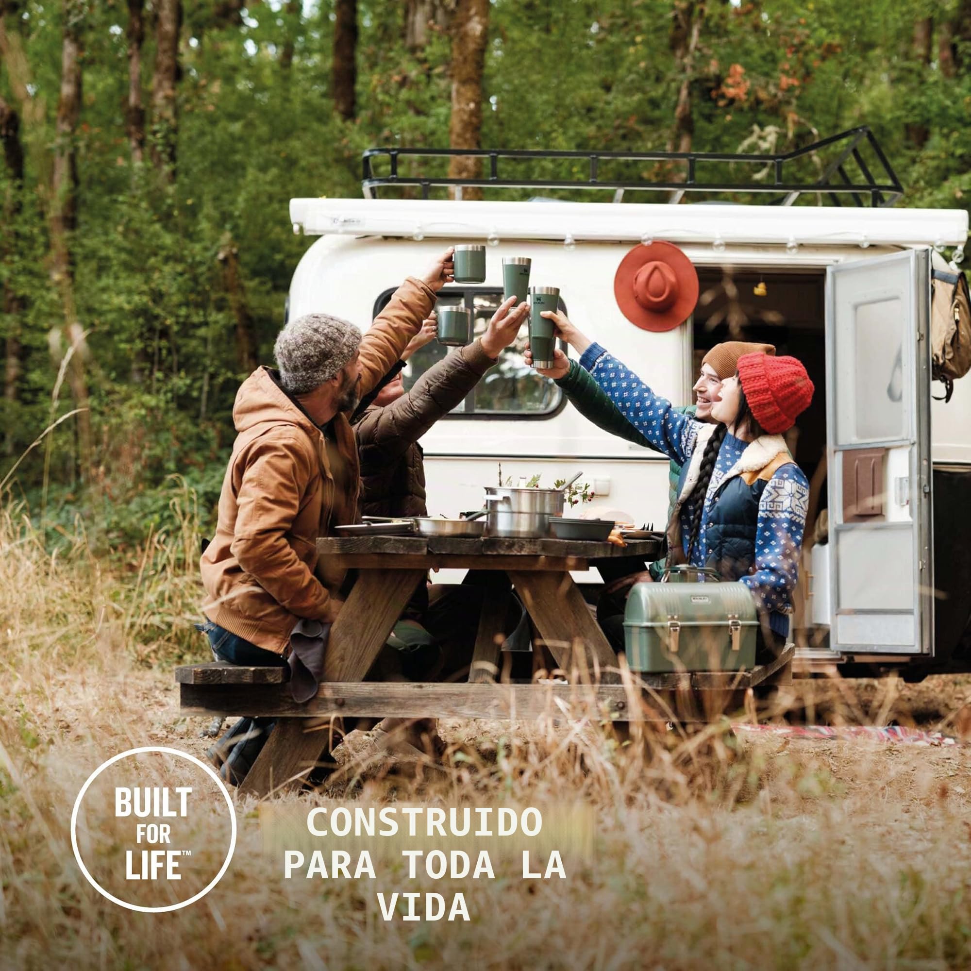 Stanley Adventure - Juego Completo de Cocina para Camping, 3,5 L, 11 Piezas, Juego de Cocina para Exteriores, Olla de Acero Inoxidable con Tapa ventilada, Utensilios de Cocina para mochileros,