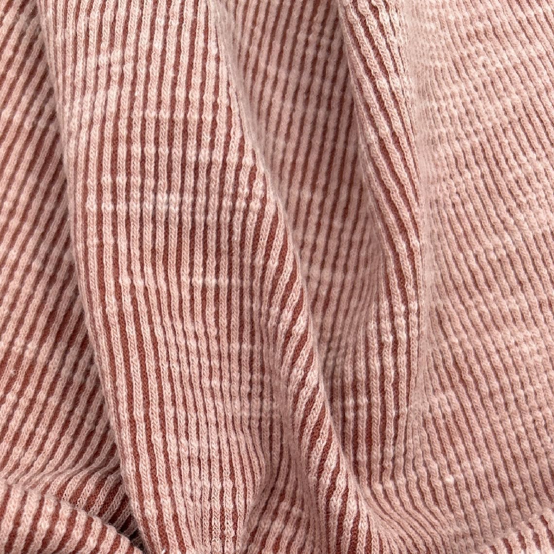 4-Way Stretch Heavyweight 2X1 Knit Rib Sand Wash Poly Cotton Spandex, Apparel Fabric, DIY Projects