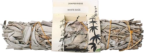 Juniper Ridge California White Sage - Paquete de incienso grande - Aromaterapia - Sin fragancia sintética - Cuenta única Sweetgrass, Variedad – Juniper Ridge California White Sage - Paquete de incienso grande - Aromaterapia - Sin fragancia sintética - Cuenta única Sweetgrass, Variedad –