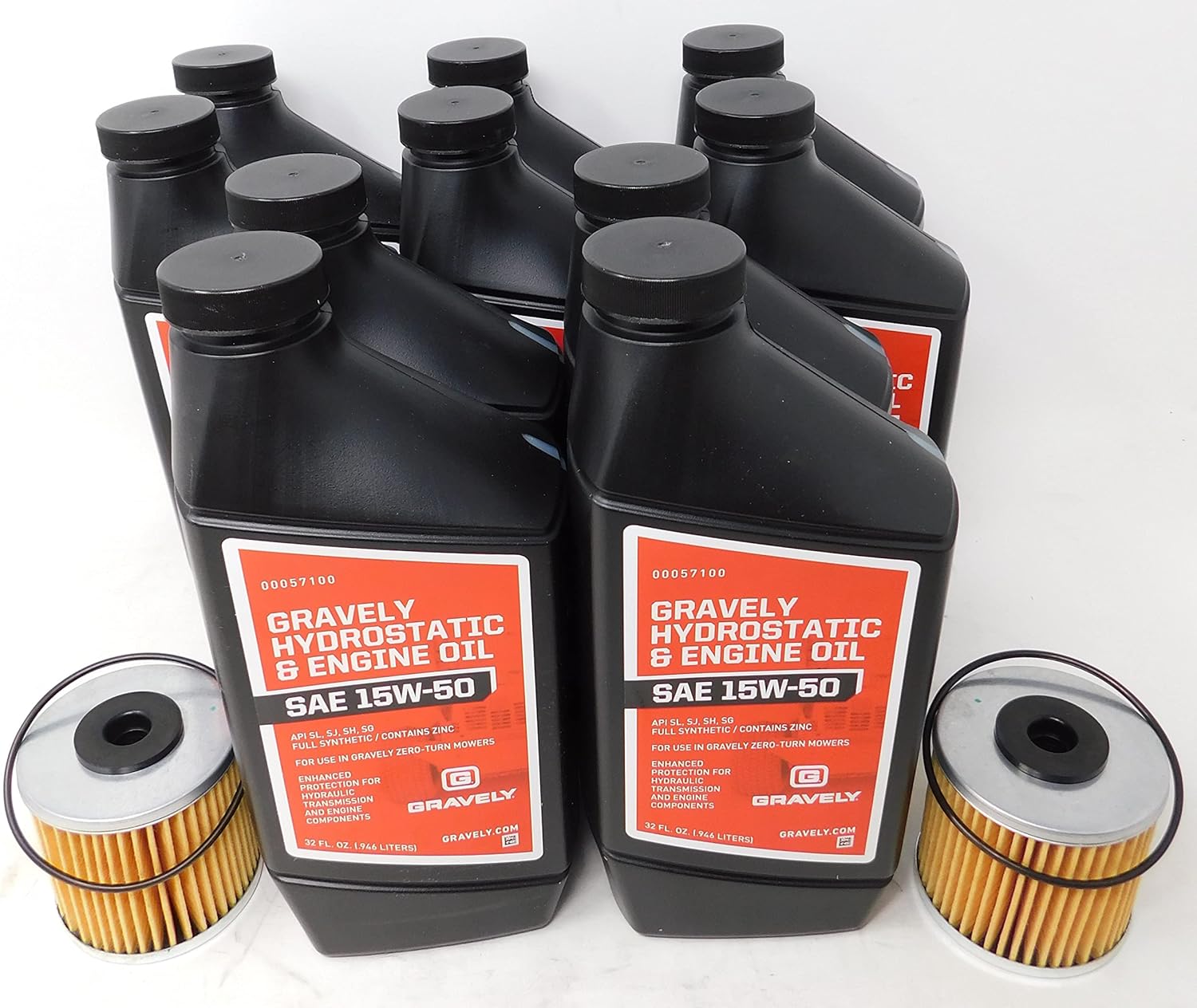 Gravely 10-Quart Full Synthetic Hydro Oil Change Kit Replaces Hydro-Gear 72881