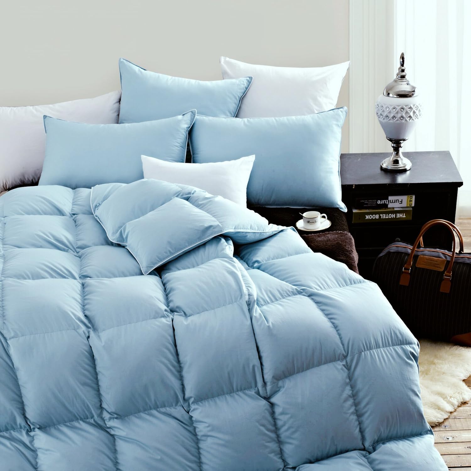 Goose Down comforter King Size,100 Cotton Cover Soft Touch