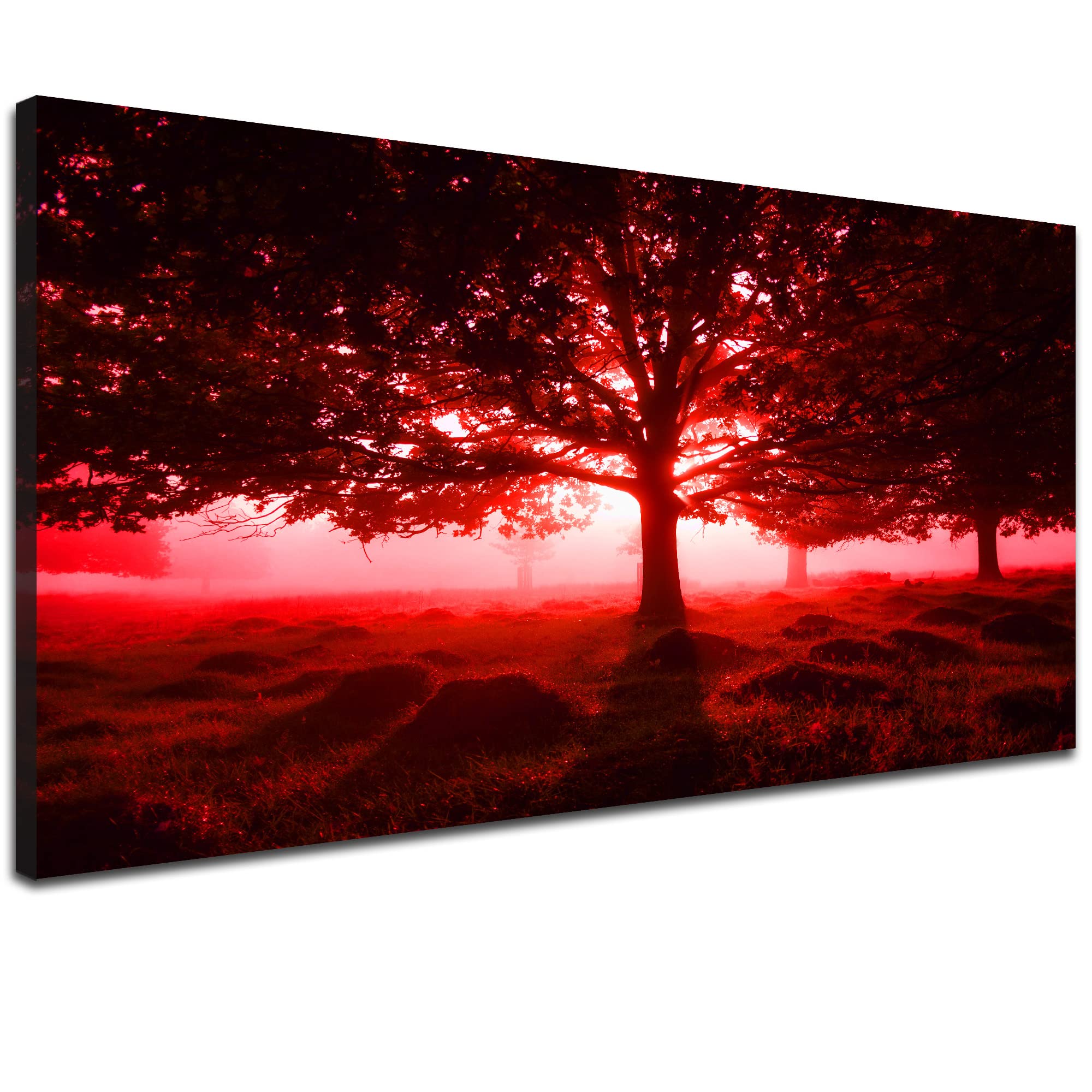 Árbol de la vida cuadro en lienzo enmarcado de 20x40 pulgadas para decoración de pared en el hogar