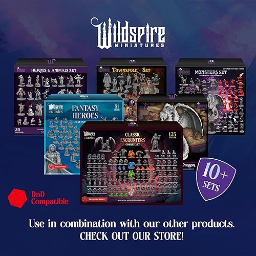 Miniatura 7 de Wildspire Spellblades y Objetos Encantados para Miniaturas DND 28mm-32mm - Personajes Jugador-Personajes, NPC a Granel - Minis D&D Sin Pintar -