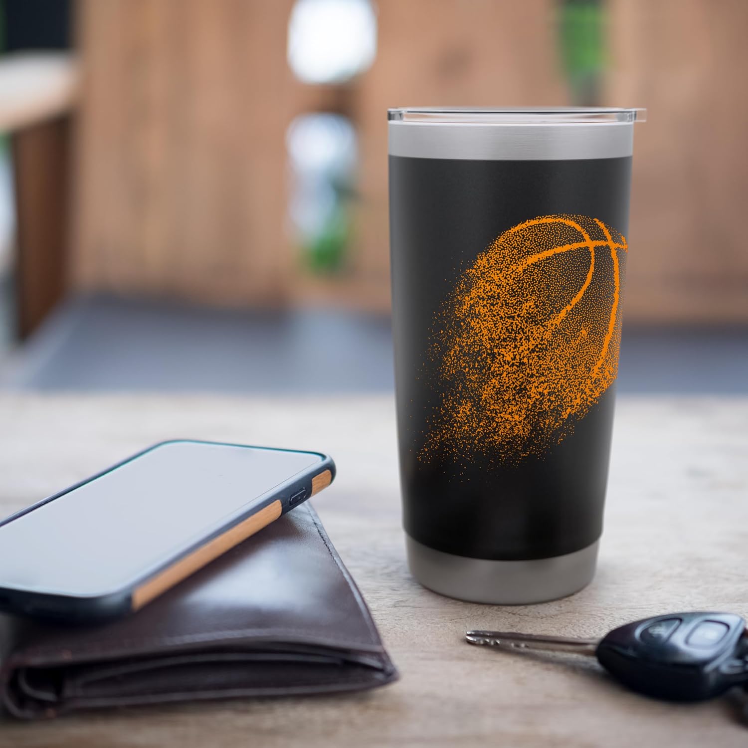 Basketball Player - Sports Lover Ball Game Stainless Steel Insulated Tumbler - Image 7