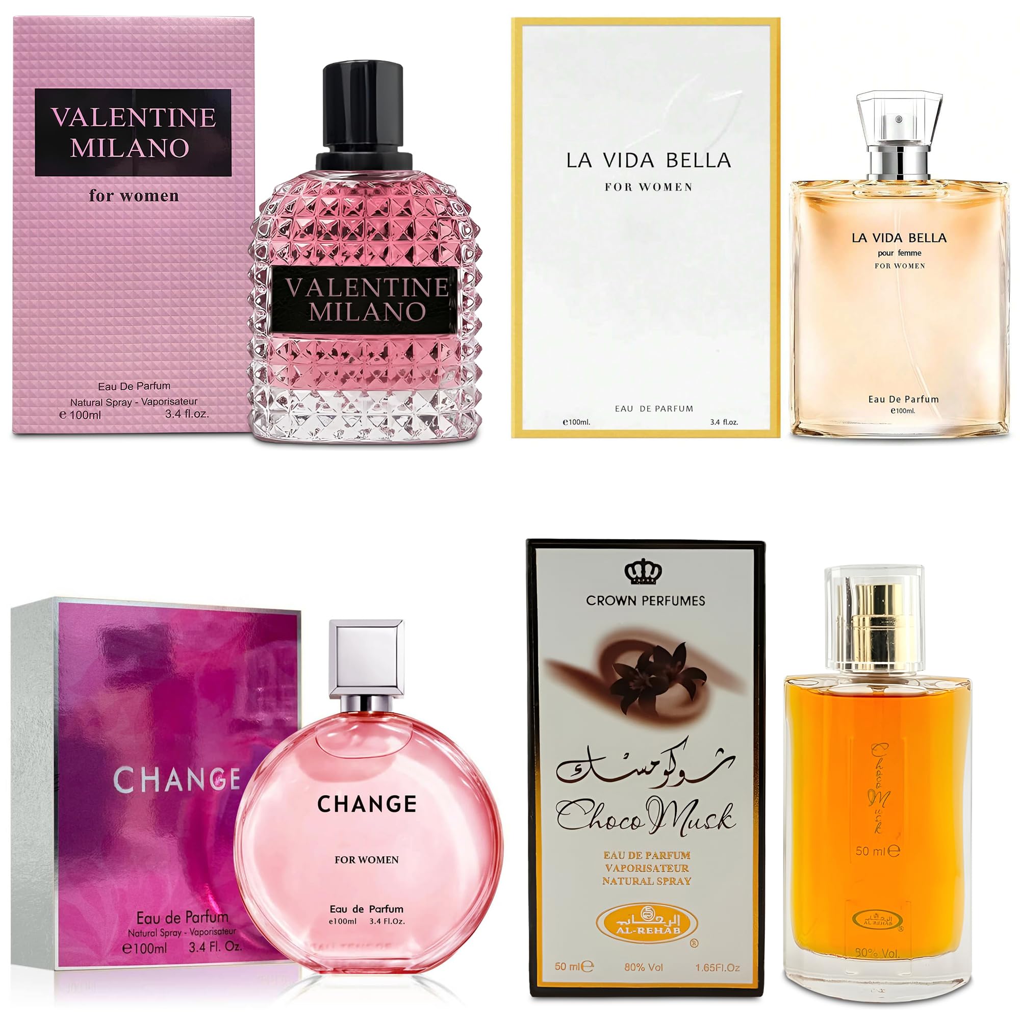 AFLUXE Top Sales 4 Piece Women Perfume Set Women's Fragrance Sets