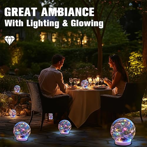 Miniatura 7 de Ciavca Luces solares flotantes para piscina, coloridas luces solares de piscina que flotan que brillan en la oscuridad, accesorios LED de piscina de
