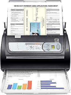 Plustek PS188 High Speed Double-Sided Color Document Scanner, with Automatic Document Feeder (ADF), 30 Pages Per Minute, Support Windows 7/8/10/11