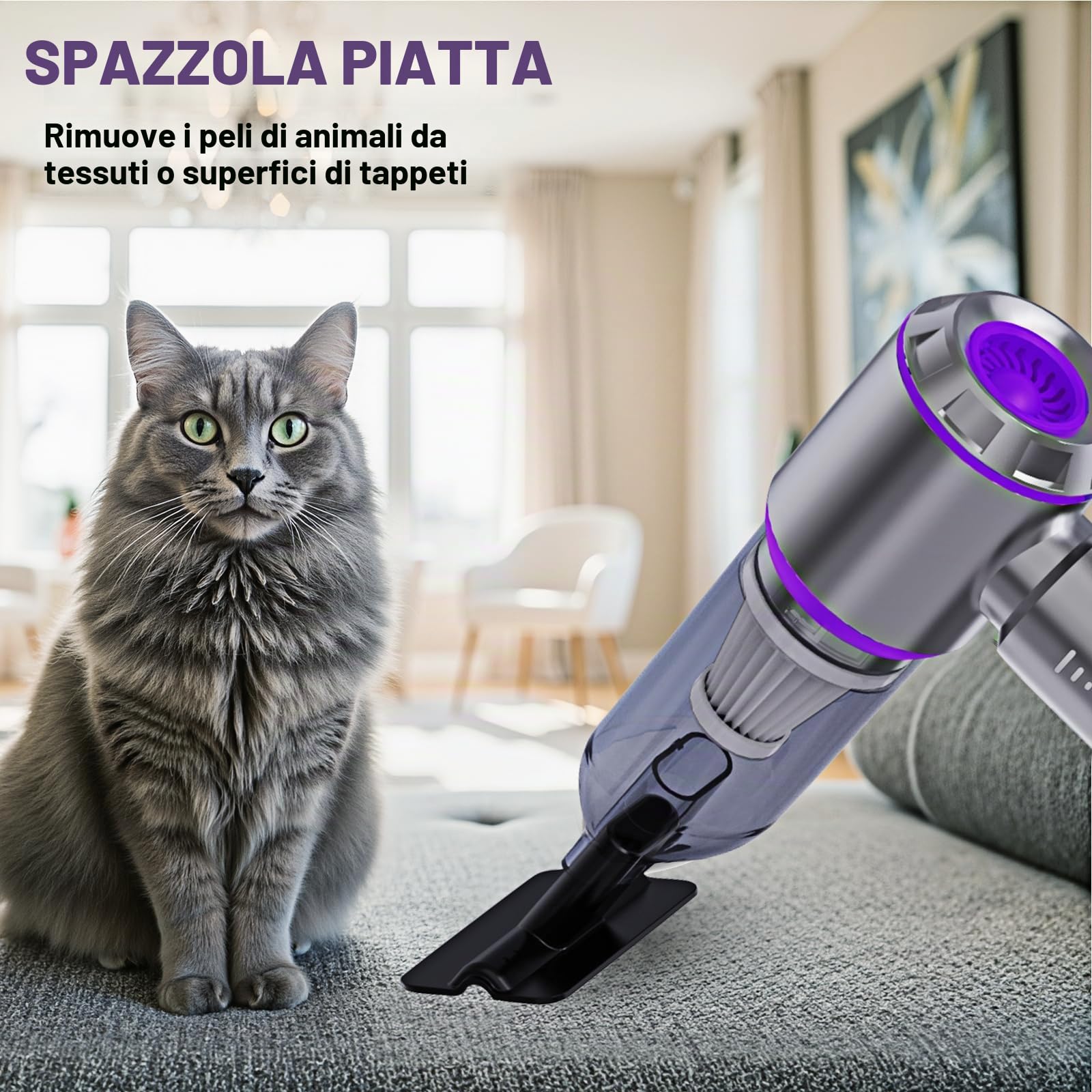 Aspirabriciole Senza Fili,20000Pa 4 in 1 Aspirapolvere portatile per auto Batteria 6000mAh con Motore Brushless Spolverino d'aria e soffiatore d'aria e pompa Aspirapolvere portatile per auto