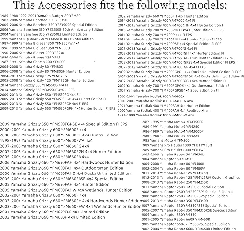 Miniatura 6 de Junta de tapa de drenaje para Yamaha Banshee Big Bear Warrior Wolverine 350 Blaster 200 Breeze Grizzly Raptor 80 125 250 350 550 600 660 700 Kodiak