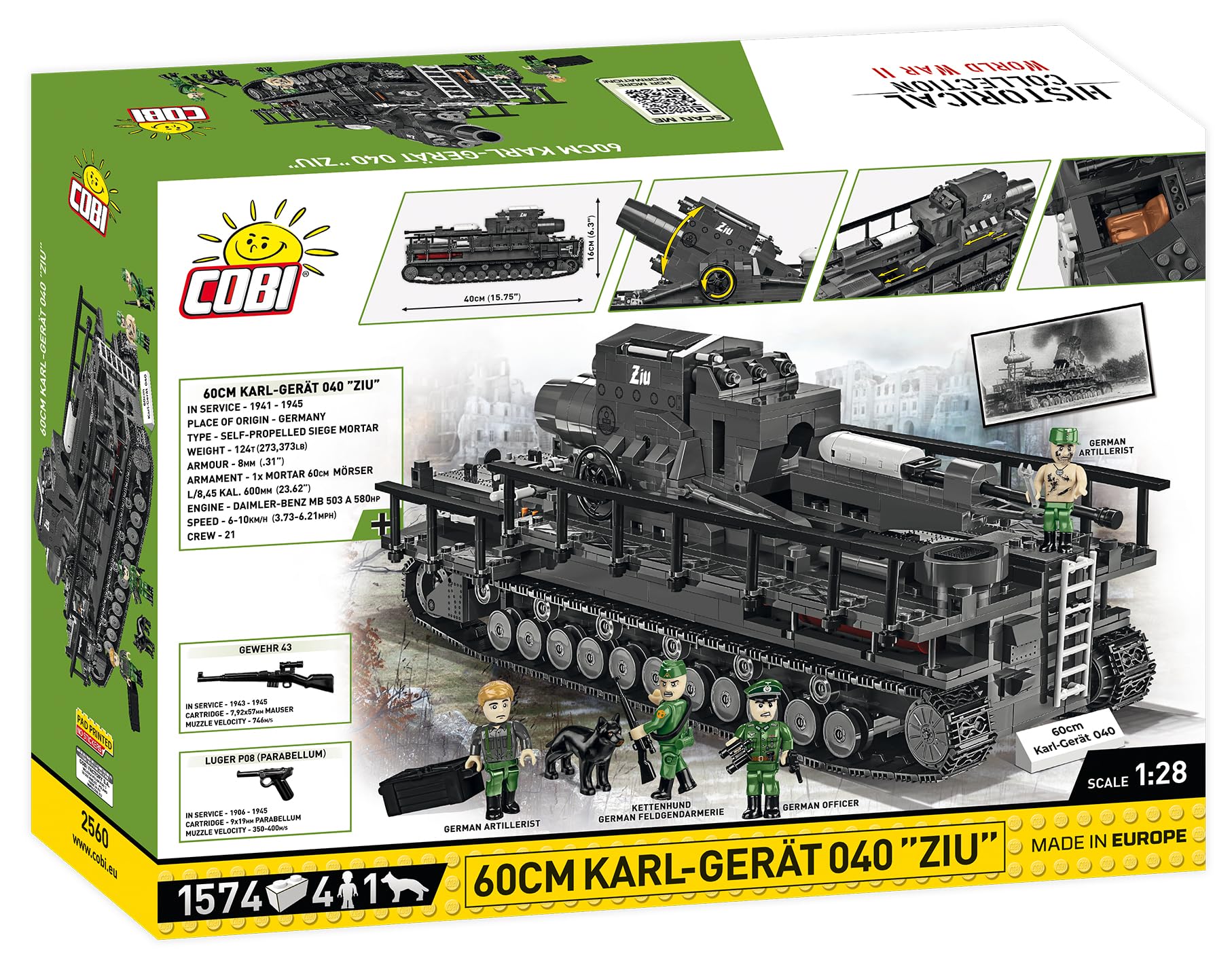 Cobi 2560 60 cm Karl-Gerät 040 ZIU, Verschieden
