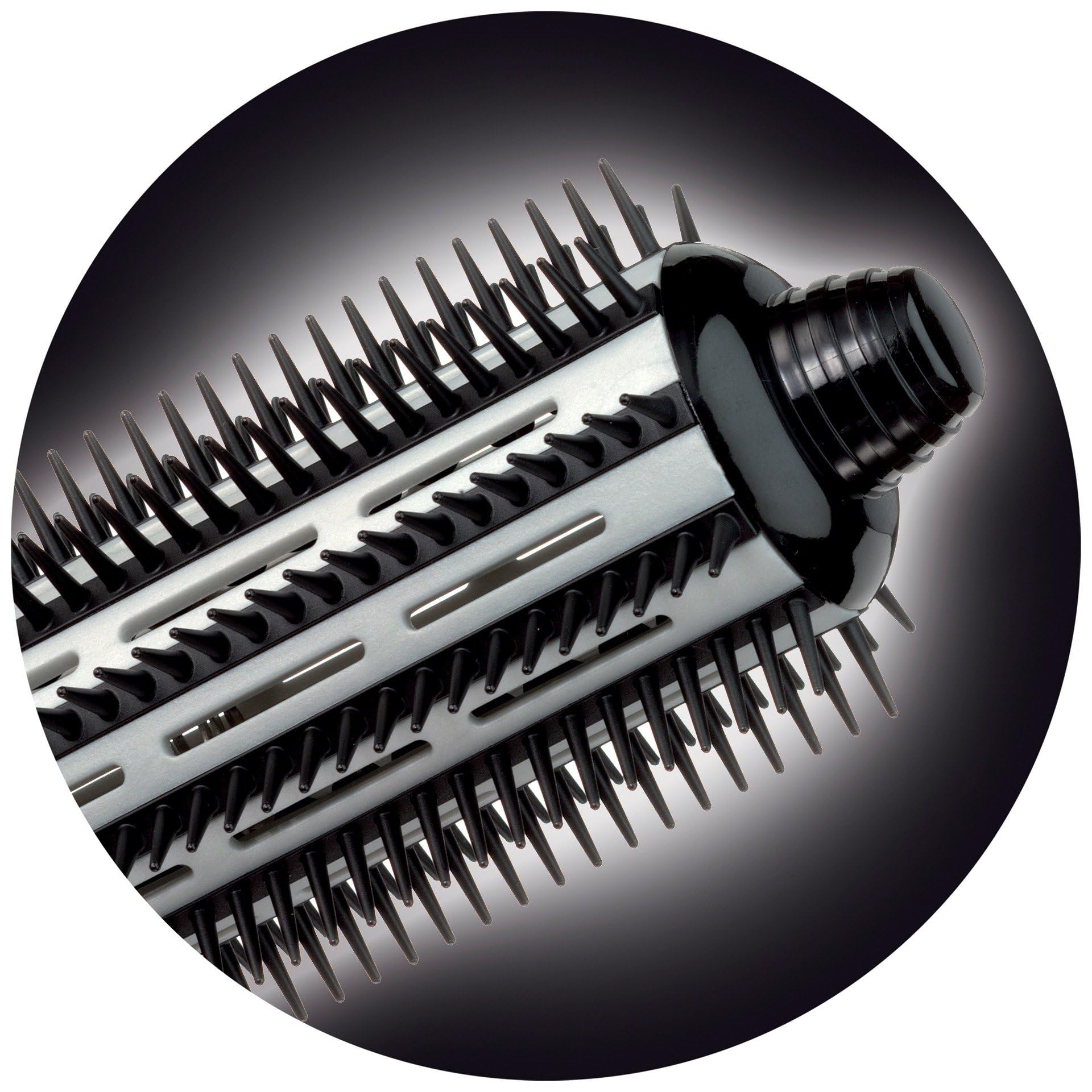 Braun Satin Hair 7 BRAS720E Modellatore ad aria calda 700W, Tecnologia IONTEC Anti-Crespo, Funzione ionica, 2 livelli di temperatura, 2 Accessori, Nero
