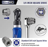 Vista 4 de PLATINUMEDGE 13 Pieces Impact Bolt & Nut Remover Set, Stripped Bolt Extractor Set, Cr-Mo Extraction Tool Set with Solid Storage Case, Easy Out