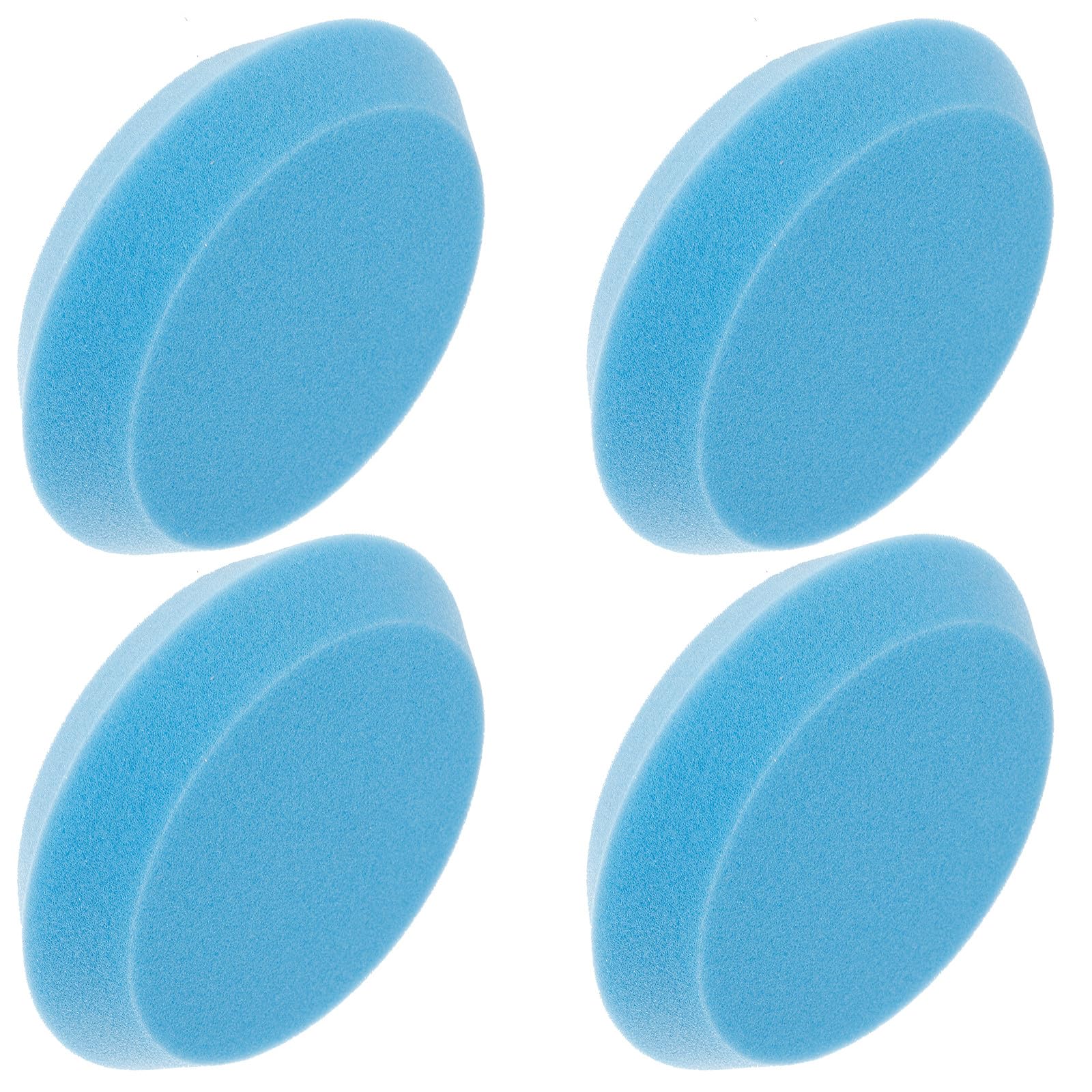 DOITOOL 4pcs Bowling Accessories Lawn Bowls Accessories Polishing Sponge Pads for Cleaning and Polishing Bowling Balls at Home round Blue Super Absorbent Sponge