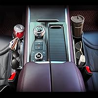 Vista 5 de Car seat gap filler organizer,multifunctional car seat organizer,Adjustable Cup Holder car console side storage box Holders phone, sunglasses,car