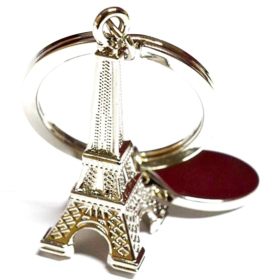Glow Time Silver Eiffel Tower Keyring & Keychain Amazon.in Fashion