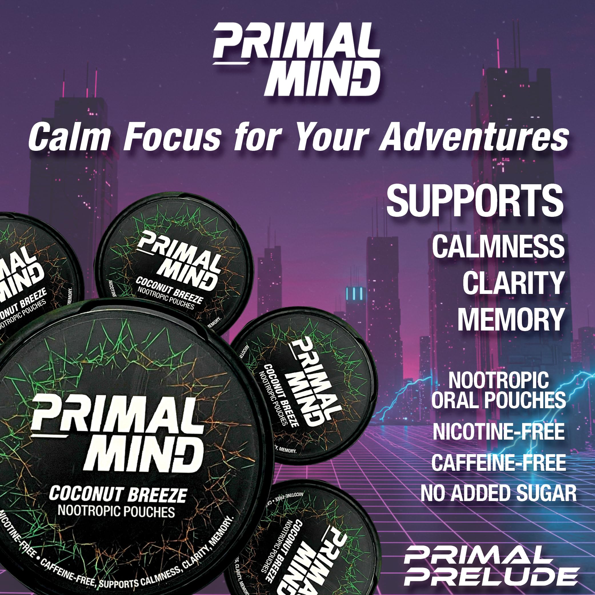 Amazon.com: Caffeine Free Nootropics Pouches Made with Ginkgo